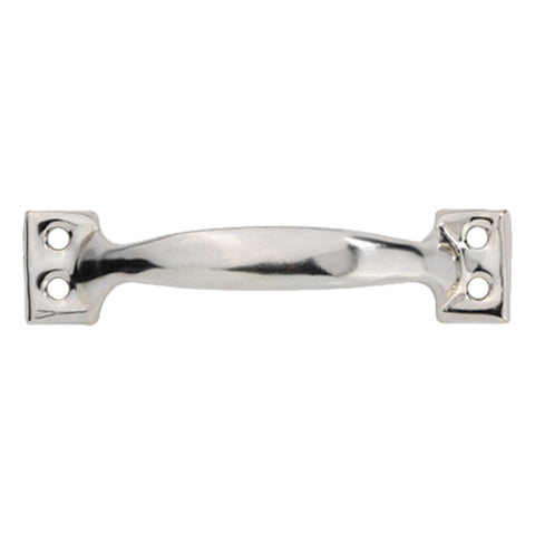 4-Pcs Antique Door Pull Handle,6" Heavy-Duty Metal Barn Door Handle, Easy-Install Sliding Door Pull for Garage Pantry Gate Cabinet Drawer, Silver
