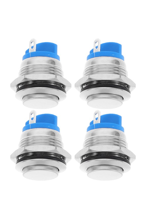 4 Pcs Antiqued Keychain Clasp Doorbell Button Office