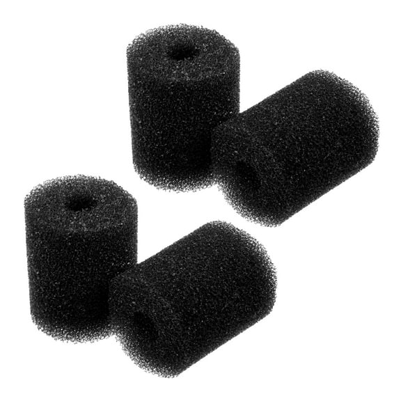4 Pcs Aquarium Pre Filter Foam Roll Foam Sponge Roll Intake Filter for Fish Tank Black 7.5x6.5x2cm