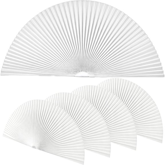 4 Pcs Arch Window Shades Blackout Half Circle Light Filtering, White