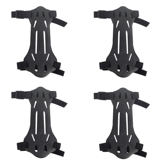 4 Pcs Archery Arm Guards Set, Rubber Youth Archery Arm Guard, Forearm Protector with Vented Design, Adjustable Straps, Lightweight 0.6 oz / 17 g Forearm Protector for Young Archers Teens