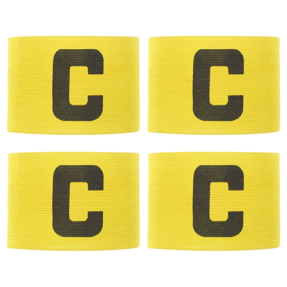4 Pcs Arm Bands Football Armband Soccer Captain Adjustable Wordmark