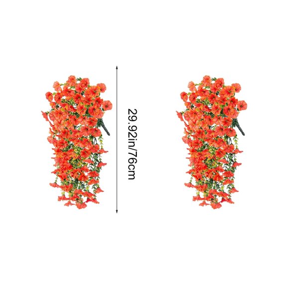 4 Pcs Artificial Flowers Yard Decorations Outdoor Simulation Admiralty Willows Green Plants Rattan Wall Hanging Flower Vines Hanging Home Decoration Plants Wedding Decor