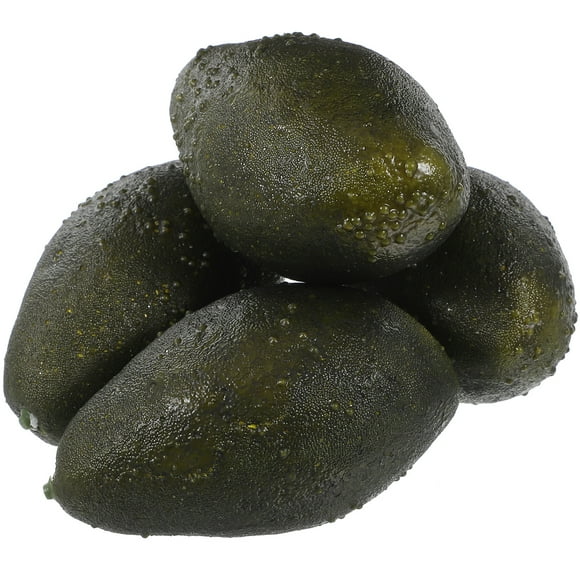 4 Pcs Artificial Plants Artificial Fruit Showpiece Simulation Avocados Props Cabinet Fruit Decor Artificial Fruits Imitation Avocado Household Plastic Beads Child