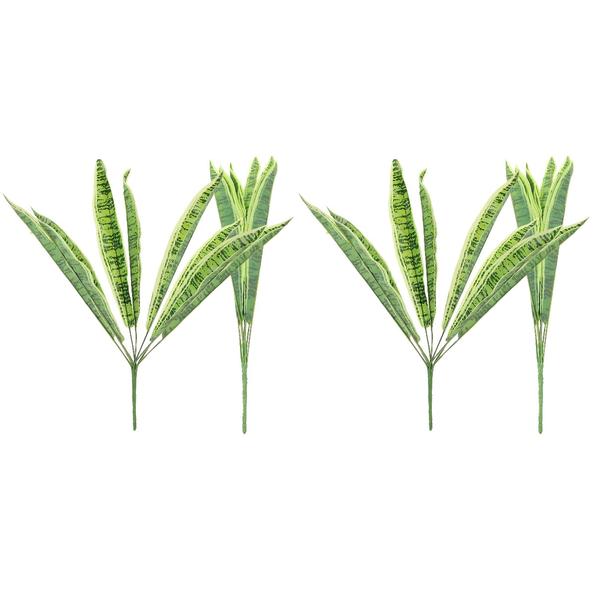 4 Pcs Artificial Tiger Piranha Fake Snake Plant Lifelike Faux Plants