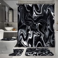 thumbnail image 1 of 4 Pcs Astronaut Bathroom Shower Curtain Sets with Rugs, Cosmic Space Bathroom Sets with Shower Curtain and Rugs, Cartoon Universe Bathroom Decor Sets with Mats and Towels, 1 of 7