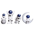 thumbnail image 1 of 4 Pcs Astronaut Figure Statue Figurine Spaceman Sculpture Educational Toy Desktop Home Decoration Astronaut Model Blue, 1 of 10