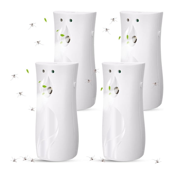 4 Pcs Automatic Fly Sprays Dispenser Mosquito Flying Insect Control Metered Air Freshener Sprays Dispenser for Summer