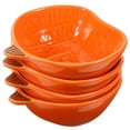 thumbnail image 1 of 4 Pcs Autumn Oven-Safe Pumpkin Ceramic Ramekins Seasoning Bowl Flatware Snack Soup Plate Dessert, 1 of 6