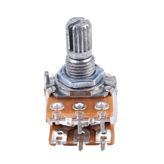 4 Pcs B50K 50K Ohm 6 Terminals Dual Linear Rotary Taper Potentiometers,4 x Potentiometers