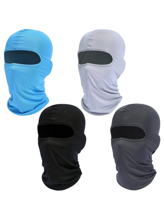 4 Pcs Balaclava Face Ski Mask : Full Face Cover Hood Shiesty Masks for Men Women