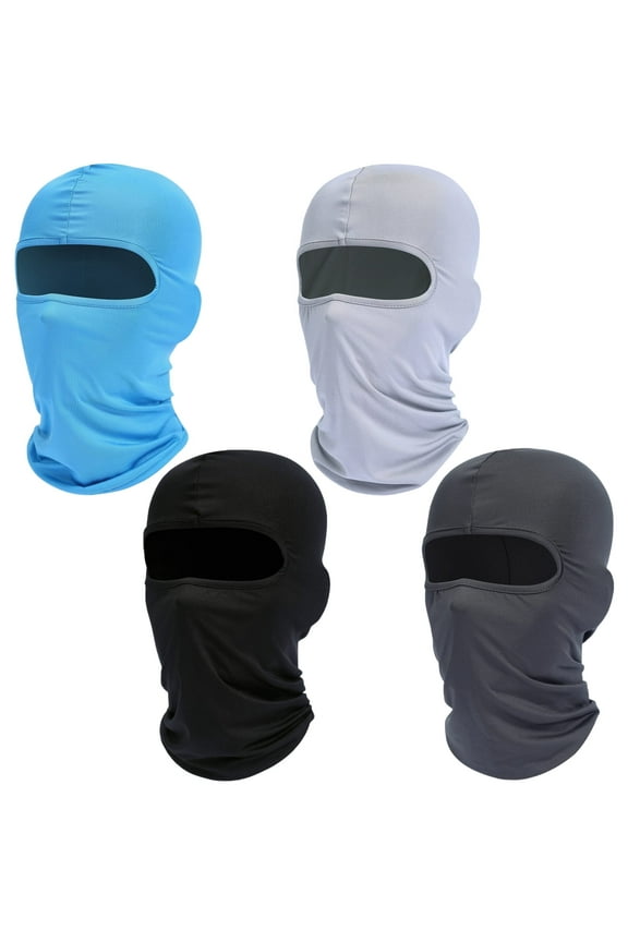 4 Pcs Balaclava Face Ski Mask : Full Face Cover Hood Shiesty Masks for Men Women