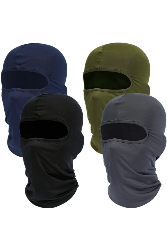 4 Pcs Balaclava Face Ski Mask : Full Face Cover Hood Shiesty Masks for Men Women