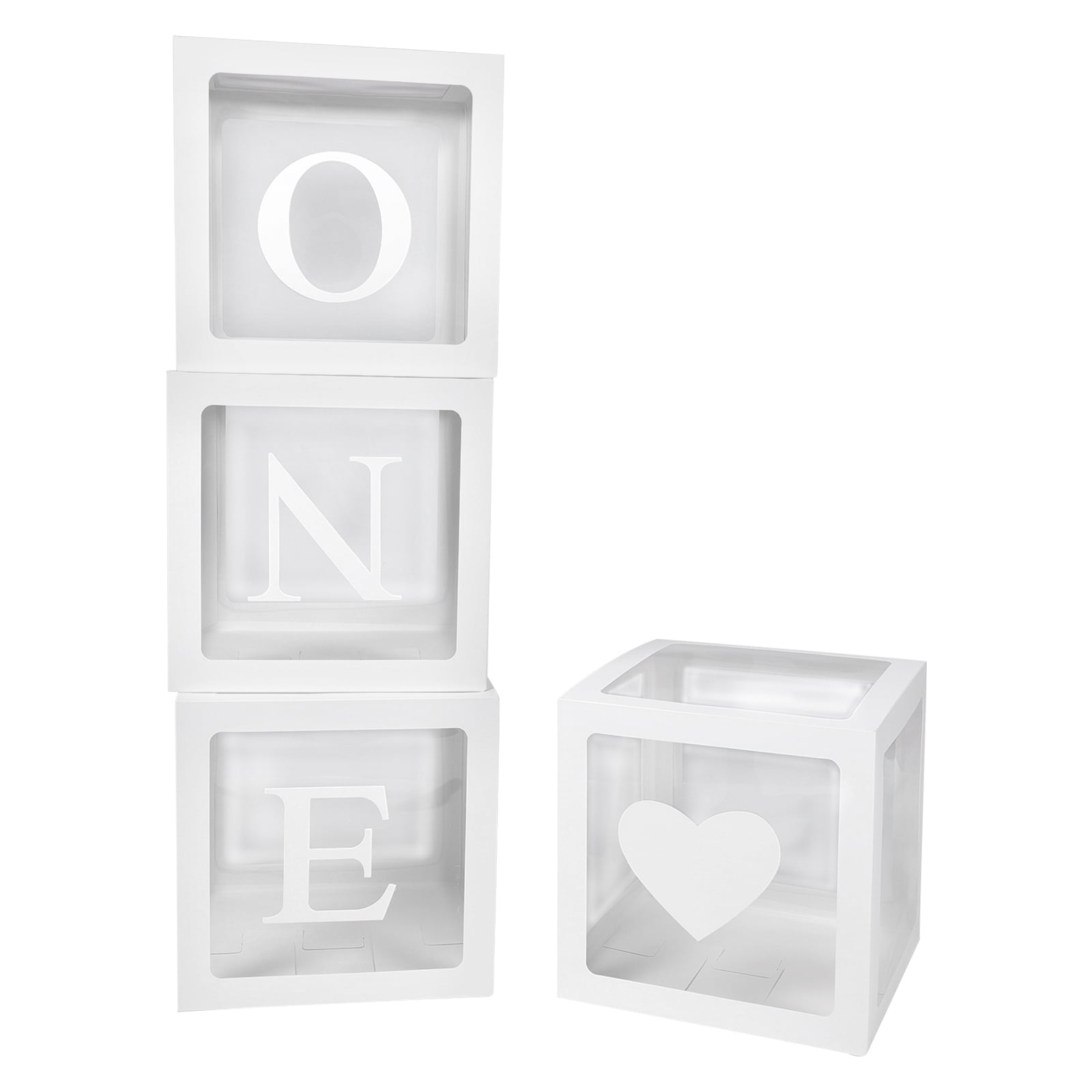 4 Pcs Balloon Box Boxes Baby Shower Decorations Balloons Clear First Birthday Gifts for Girls Bubble