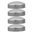 4 Pcs Baluster Cap Fence Rubber Cover for Metal Railings Post Covers