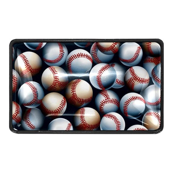 4 Pcs Baseball Crystal Glass Drawer Knob Pull Handle Ergonomic Furniture Cabinet Handle for Kitchen Dresser Cupboard Wardrobe