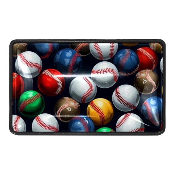 4 Pcs Baseball Crystal Glass Drawer Knob Pull Handle Ergonomic Furniture Cabinet Handle for Kitchen Dresser Cupboard Wardrobe