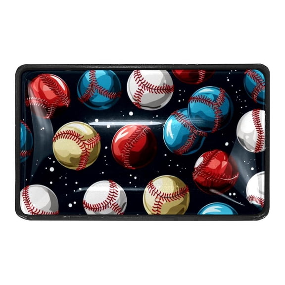 4 Pcs Baseball Crystal Glass Drawer Knob Pull Handle Ergonomic Furniture Cabinet Handle for Kitchen Dresser Cupboard Wardrobe