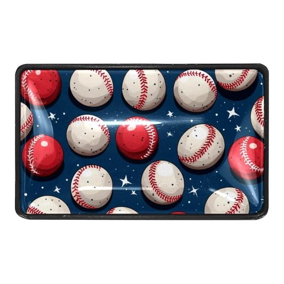 4 Pcs Baseball Crystal Glass Drawer Knob Pull Handle Ergonomic Furniture Cabinet Handle for Kitchen Dresser Cupboard Wardrobe