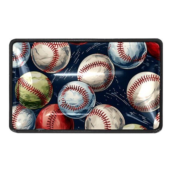 4 Pcs Baseball Crystal Glass Drawer Knob Pull Handle Ergonomic Furniture Cabinet Handle for Kitchen Dresser Cupboard Wardrobe