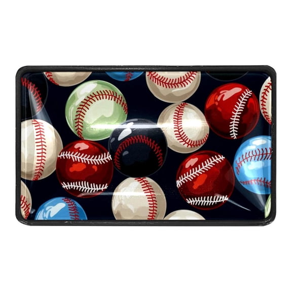 4 Pcs Baseball Crystal Glass Drawer Knob Pull Handle Ergonomic Furniture Cabinet Handle for Kitchen Dresser Cupboard Wardrobe