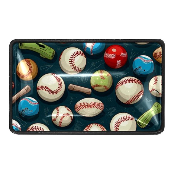 4 Pcs Baseball Crystal Glass Drawer Knob Pull Handle Ergonomic Furniture Cabinet Handle for Kitchen Dresser Cupboard Wardrobe