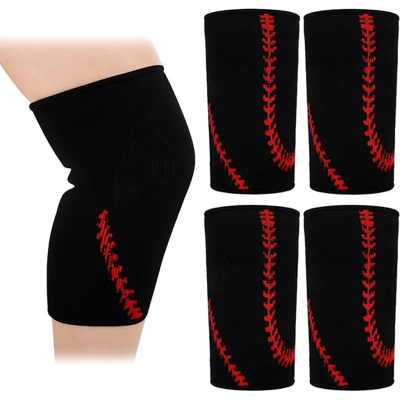 4 Pcs Baseball Sliding Knee Pad for Man Softball Baseball Sliding Mat Built in Thick Foam for Leg Sports for Wrestling Volleyball