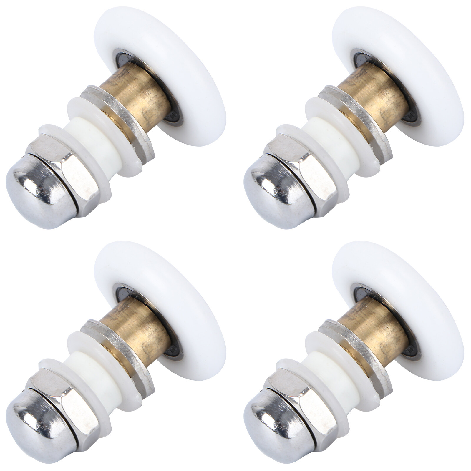 4 Pcs Bathroom DIY Replacement Parts Shower Door Pulley Shower Door