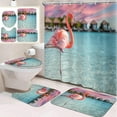 thumbnail image 1 of 4 Pcs Bathroom Sets with Shower Curtain and Rugs, Kids Farm Car Cute, Bathroom Decor Tractor Truck Barn House Shower Curtain Sets for Bathroom Decor, 1 of 4