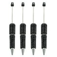 thumbnail image 1 of 4 Pcs Beadable Ballpoint Pen Bead Pen Smooth Writing Pen 1.0mm Stationery Pen Rhinestones Pen, 1 of 20