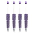 thumbnail image 1 of 4 Pcs Beadable Ballpoint Pen Bead Pen Smooth Writing Pen 1.0mm Stationery Pen Rhinestones Pen, 1 of 9