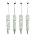thumbnail image 1 of 4 Pcs Beadable Ballpoint Pen Bead Pen Smooth Writing Pen 1.0mm Stationery Pen Rhinestones Pen, 1 of 8