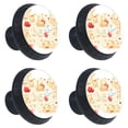 thumbnail image 1 of 4 Pcs Bear Knobs for Kitchen Cabinet Cupboard Dresser Bookcase Drawer Pulls Handles Round Home Decor, 1 of 5
