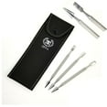 thumbnail image 1 of 4 Pcs Beauty Nail Care Cuticle Pusher Spoon Trimmer File Manicure Pedicure Tools, 1 of 5