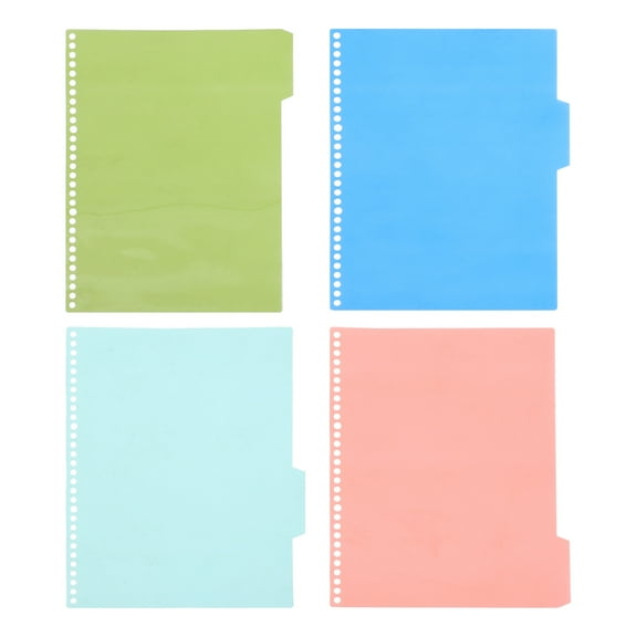 CHICHUMID Back to School Notepad Markers Binder Divider Assorted Color 4Pcs