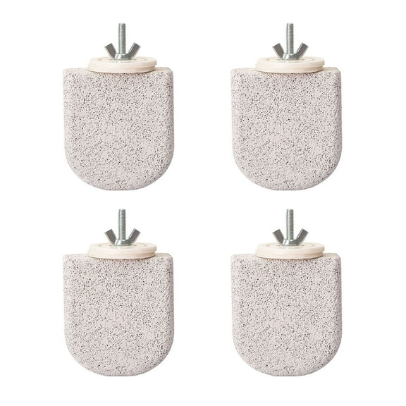 4 Pcs Birds Beak Grinding Stone Parrot Calcium Perch Chewing Toy Birds Foot Claws Trimmer Platform for Small Medium Birds Parakeet Lovebird Cockatiel Conure
