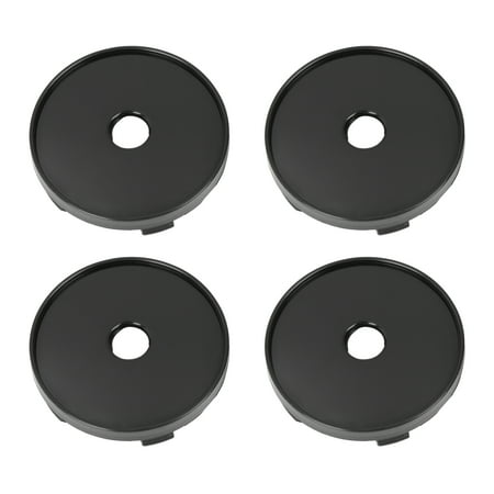 4 Pcs Black 60mm Dia 5 Clips Car Wheel Center Hub Caps Cover