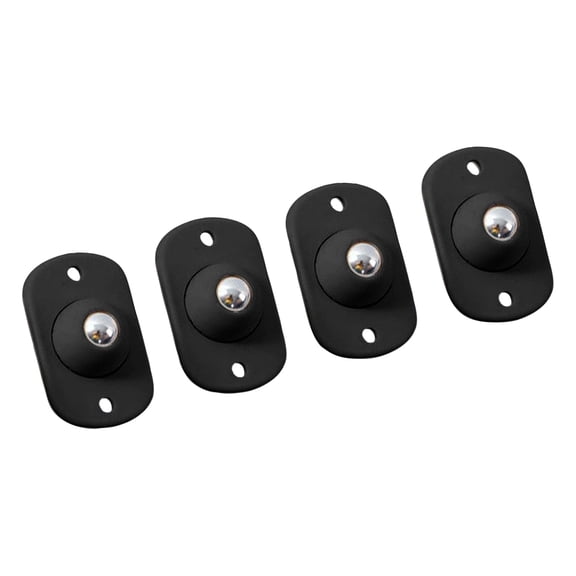 4 Pcs Black Appliance Rollers,Small Appliance Slider, Self Adhesive Caster Wheels, Mini Swivel Wheels for Kitchen Countertop Easy Moving