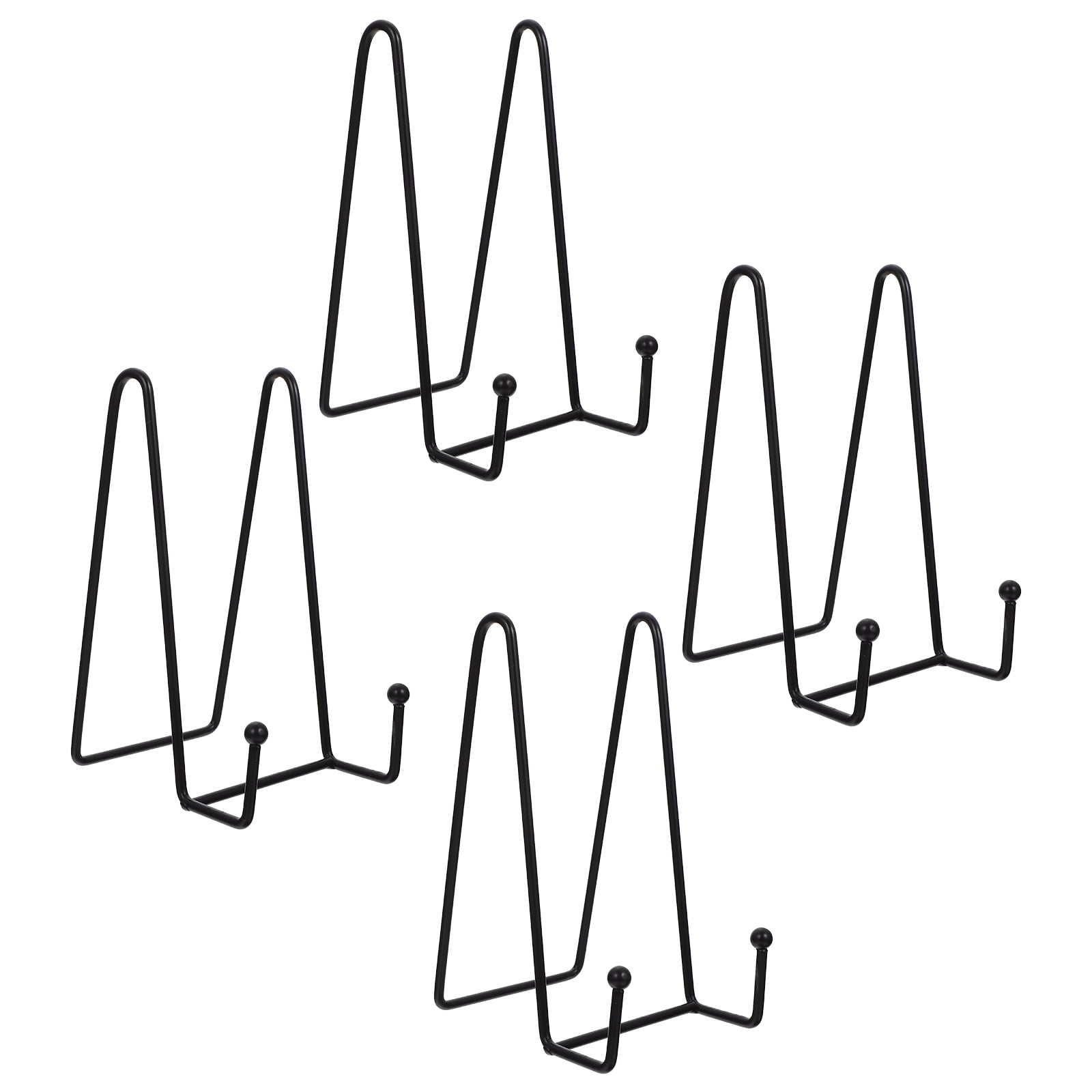 Set Of 20 Black Wire Tabletop Easels - 4"x4"x6", For Displaying Books, Art, Plates, Crafts On Countertops