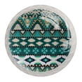 thumbnail image 1 of 4 Pcs Black and White Tribal Knobs for Kitchen Cabinet Cupboard Dresser Bookcase Drawer Pulls Handles Round Home Decor, 1 of 8