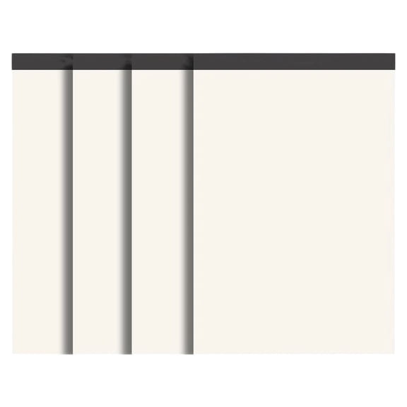 4 Pcs Blank Notepads,White Scratch Pads,70 Sheets Each Pad,5 X 8 inch Scratch Pads,Memo Pads White Paper,Server Notepad,Small Writing Pads for Office,Home,To Do Lists,Grocery List,(Blank,5.7x8.14 in)
