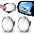 thumbnail interactive-video image 1 of 2 Pack 360° Adjustable Blind Spot Mirrors – Wide Angle Convex For Car/Truck 1 of 4
