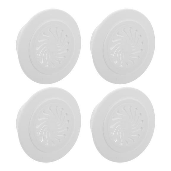 FUEENIRVA 4-Pack Round Wall Hole Plugs Conditioner Cover Caps Creative Design for Home and Office Use