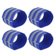 thumbnail image 1 of 4 Pcs Blue Reflective Bands for Wrist Reflective Wristbands High Visibility Cycling Riding Reflector Tape Straps, 1 of 8