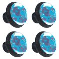 thumbnail image 1 of 4 Pcs Blue Sea Coral Knobs for Kitchen Cabinet Cupboard Dresser Bookcase Drawer Pulls Handles Round Home Decor, 1 of 5
