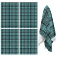 thumbnail image 1 of 4 Pcs Blue and Black Checkered Pattern Funny Kitchen Towels, Microfiber Dish Towels, Kitchen Tea Towels Set 18" X 26", 1 of 6