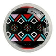 thumbnail image 1 of 4 Pcs Boho Bohemia Native Knobs for Kitchen Cabinet Cupboard Dresser Bookcase Drawer Pulls Handles Round Home Decor, 1 of 8