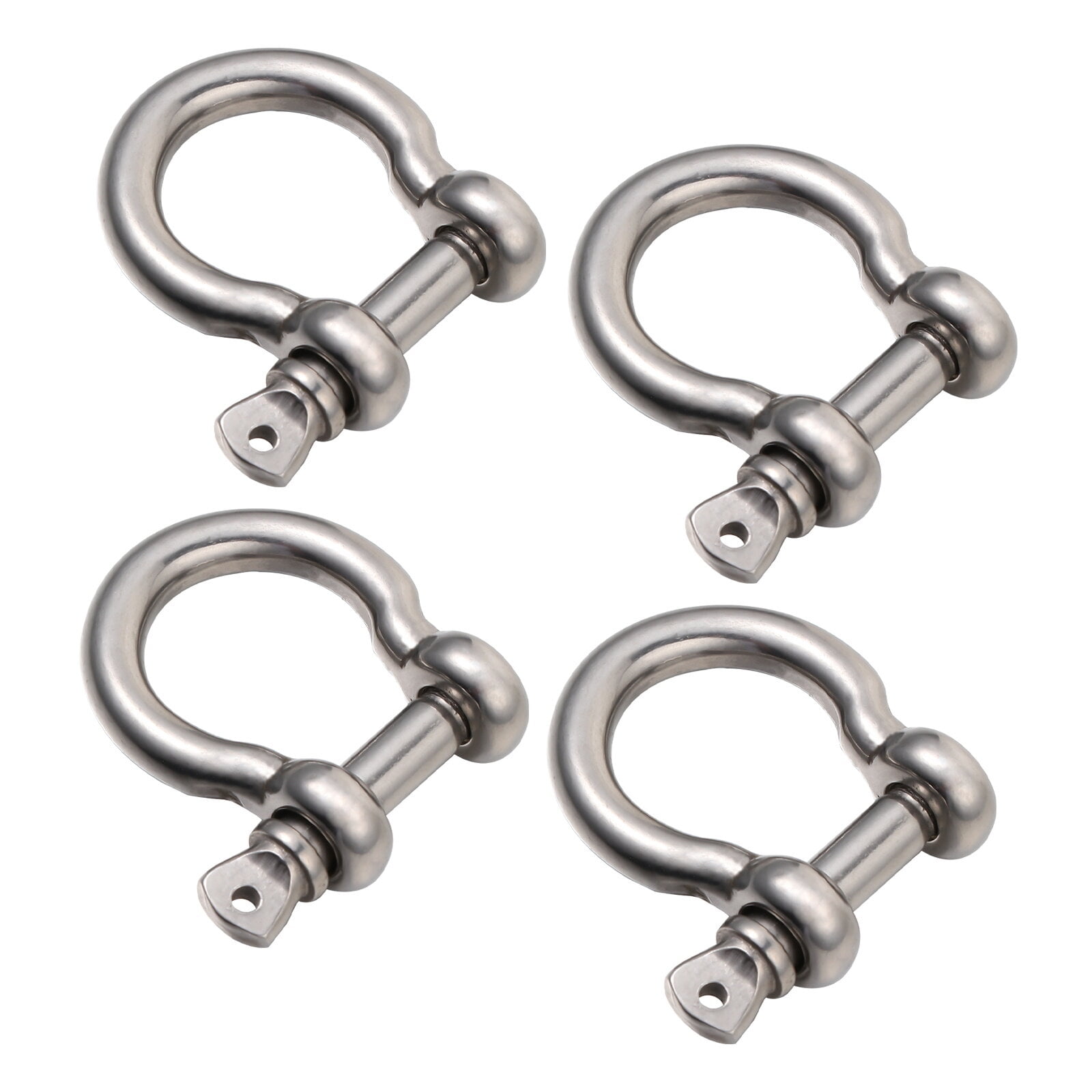 Stainless Steel D-Shaped Shackle for Towing and Hauling Needs 4 Pieces ...