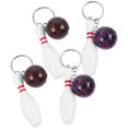 thumbnail image 1 of 4 Pcs Bowling Keychain Rings Sports Match Souvenirs Keychains Adorable Team Gifts Decors Mini, 1 of 6