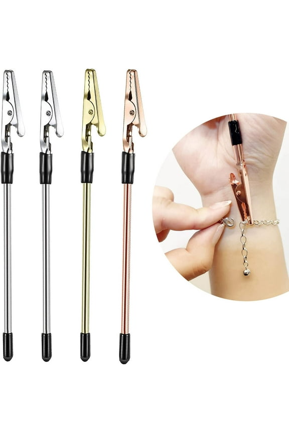 4 Pcs Bracelet Helper Tool - Bracelet Assistance Tool Bracelet Buddy Fastening Helper,Watch Bracelet Jewelry Clasp Helper Helps Prevent Wrist Strain